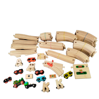 Bundle Holzeisenbahn 33344 33669 33351 großes Set Batterielok
