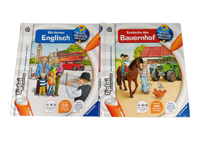 Ravensburger Bundle tiptoi Englisch & Bauernhof Set von 2 Lernbücher