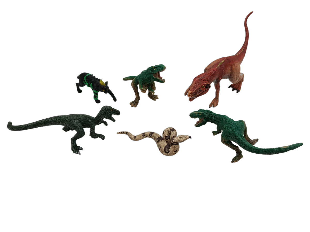 Schleich Tiere Bundle Eldrador & Dinosaurier 6 Teile Figuren 14587