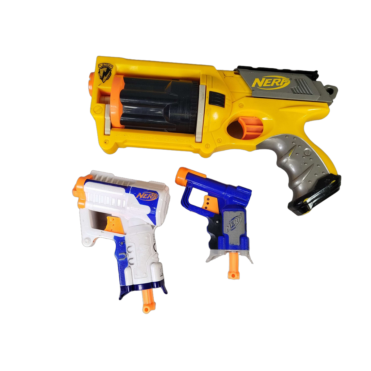 Hasbro Bundle Nerf Maverick REV-6 Set von 4 Blaster & Darts