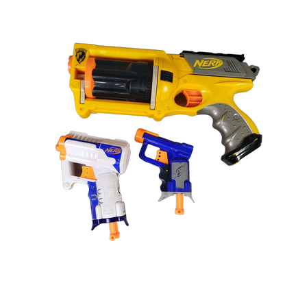 Hasbro Bundle Nerf Maverick REV-6 Set von 4 Blaster & Darts