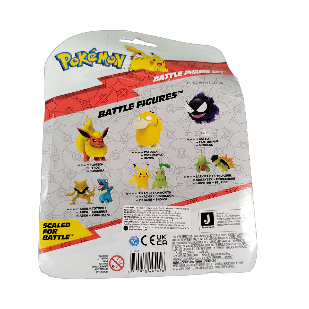 Pokémon Battle Toxel, Totodile & Magikarp PKW2348 Actionfigur, Neu