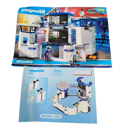 Playmobil Polizei-Kommandozentrale mit Gefängnis 6872 Spielset