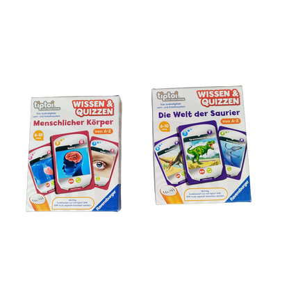 Ravensburger Bundle tiptoi Wissen & Quizzen Set von 2 Kartenspiele