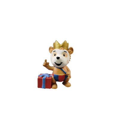 Tonies Tierfigur mit goldener Krone & Geschenkbox Sammelfigur