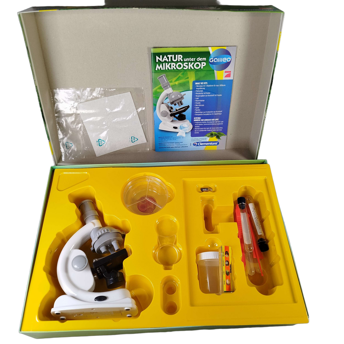 Clementoni Natur unter dem Mikroskop 69485 Lernset