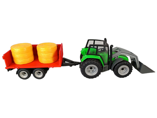 Playmobil 6130 Traktor & Anhänger mit Frontlader, Bauernhof-Fahrzeug