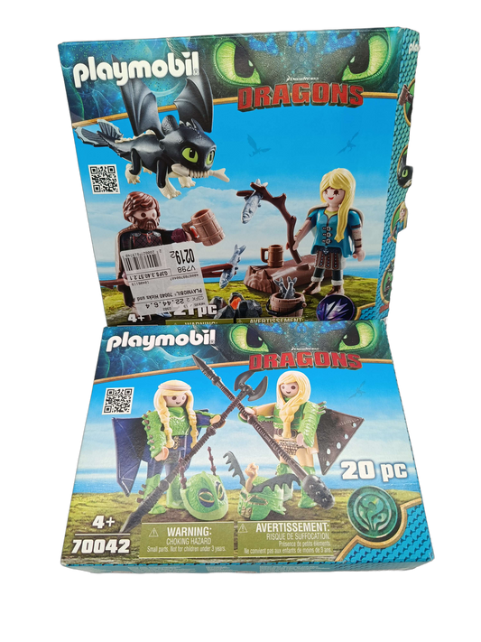 Playmobil Bundle Dragons 70040 70042 70045 Set von 3 Figuren