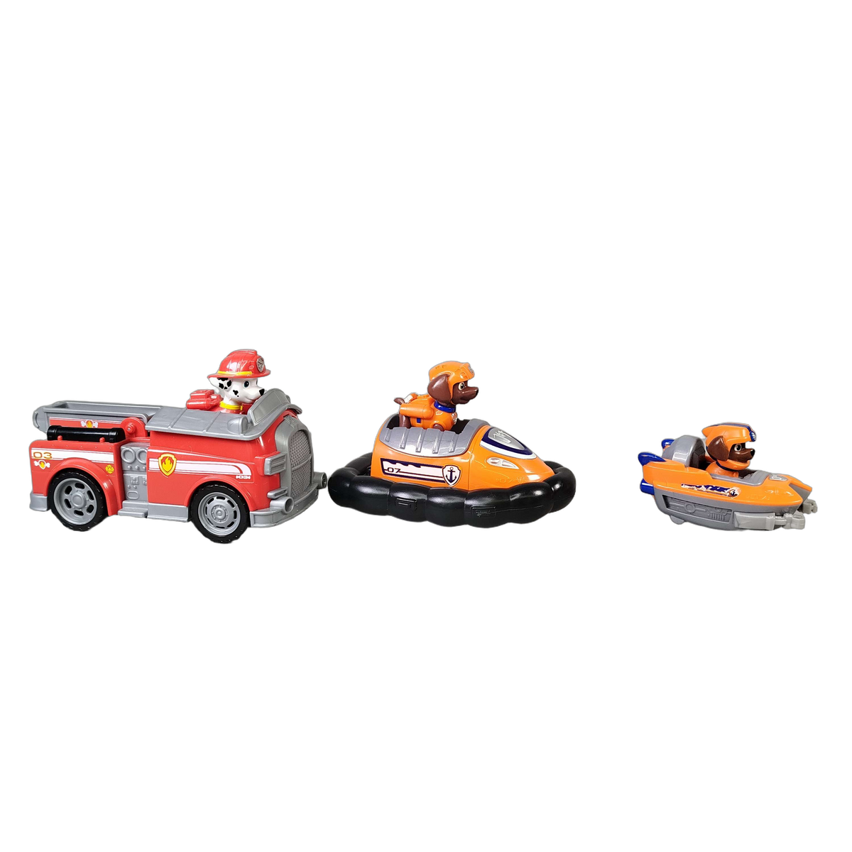 Spin Master Bundle Paw Patrol Set von 3 Feuerwehr, Hovercraft & Boot