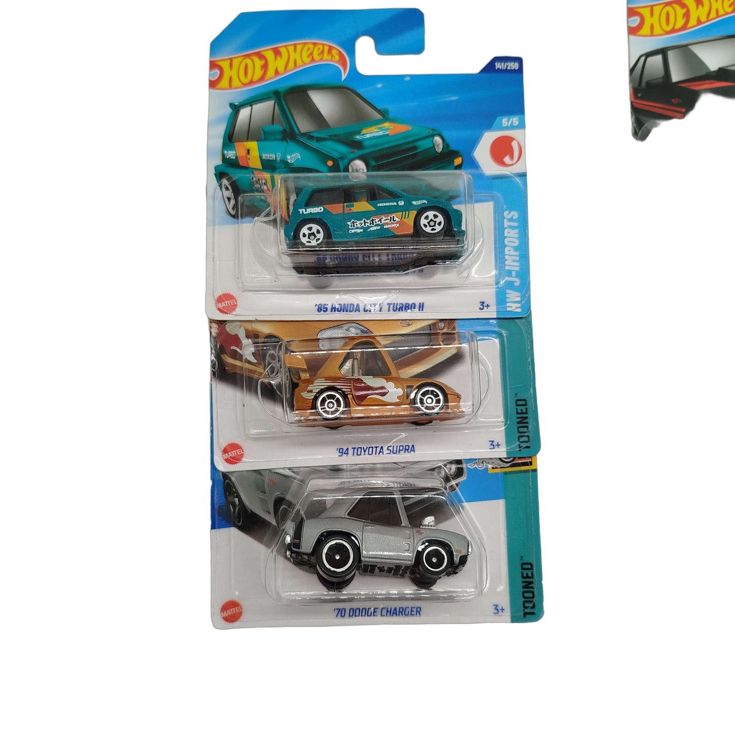Hot Wheels Bundle J-Imports & Tooned Set von 10 Modellautos, Neu
