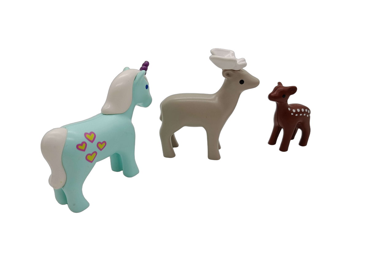 Playmobil Bundle Winter & Fantasie Set Figuren & Tiere Schlitten