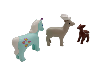 Playmobil Bundle Winter & Fantasie Set Figuren & Tiere Schlitten