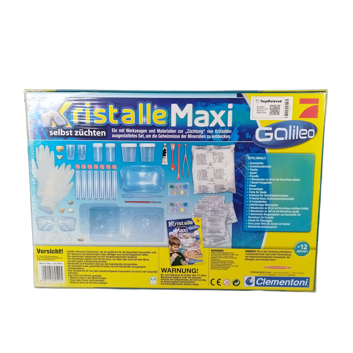 Clementoni Kristalle Maxi 75022 Experimentierset, Neu