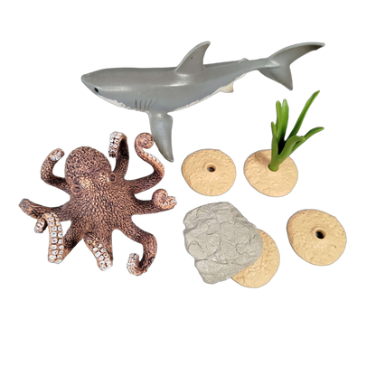 Schleich Bundle Unterwasserwelt viele Teile Figuren & Meerestiere