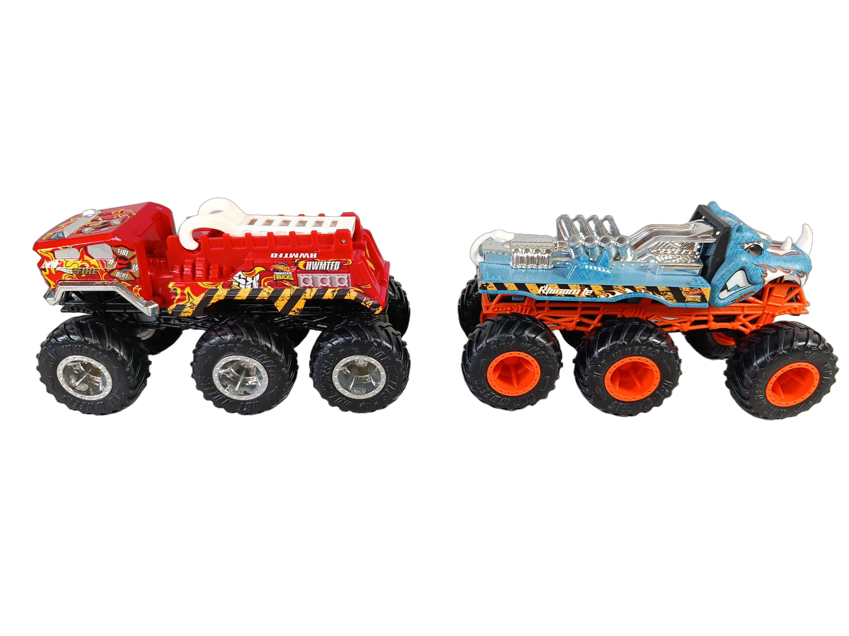 Mattel Bundle Hot Wheels Crankosaurus Set von 4 Monstertrucks