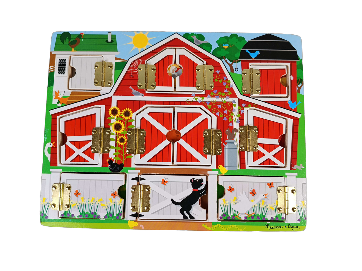 Melissa & Doug Hide & Seek Farm 14580 Holzpuzzle & Montessori