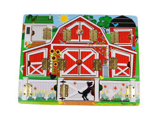 Melissa & Doug Hide & Seek Farm 14580 Holzpuzzle & Montessori
