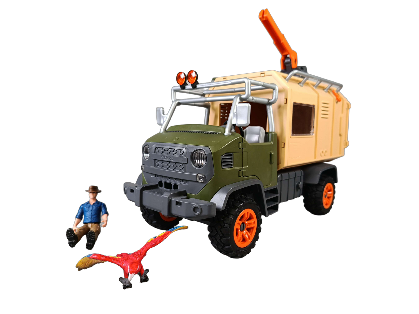 Schleich Tierrettungsfahrzeug mit Kran & Käfig Spielset