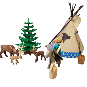 Playmobil Bundle Western & Waldtiere Tipi Set Pferd & Esel