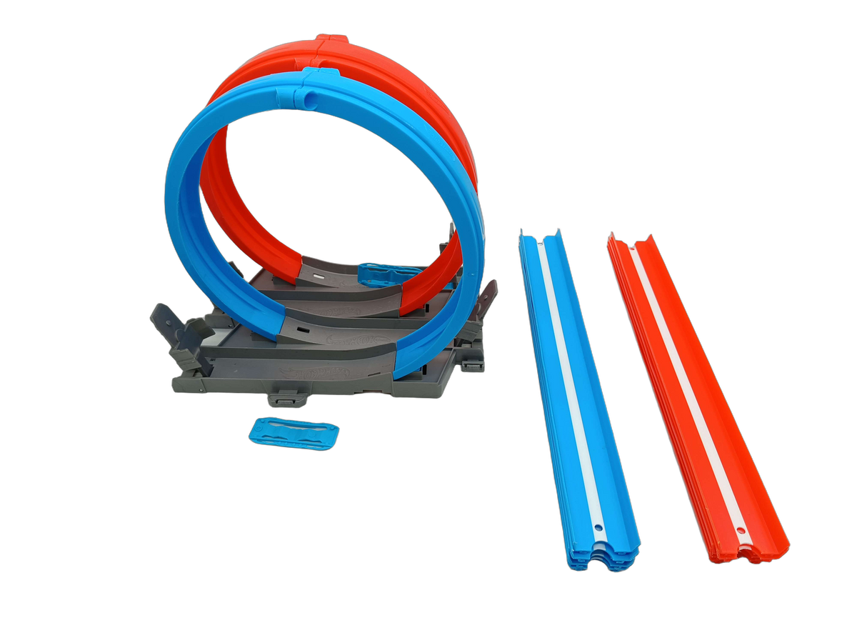Mattel Bundle Hot Wheels Set Zweispur-Looping & Schienen