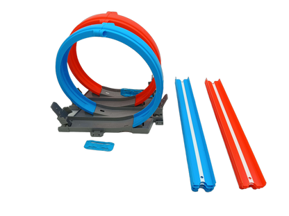 Mattel Bundle Hot Wheels Set Zweispur-Looping & Schienen