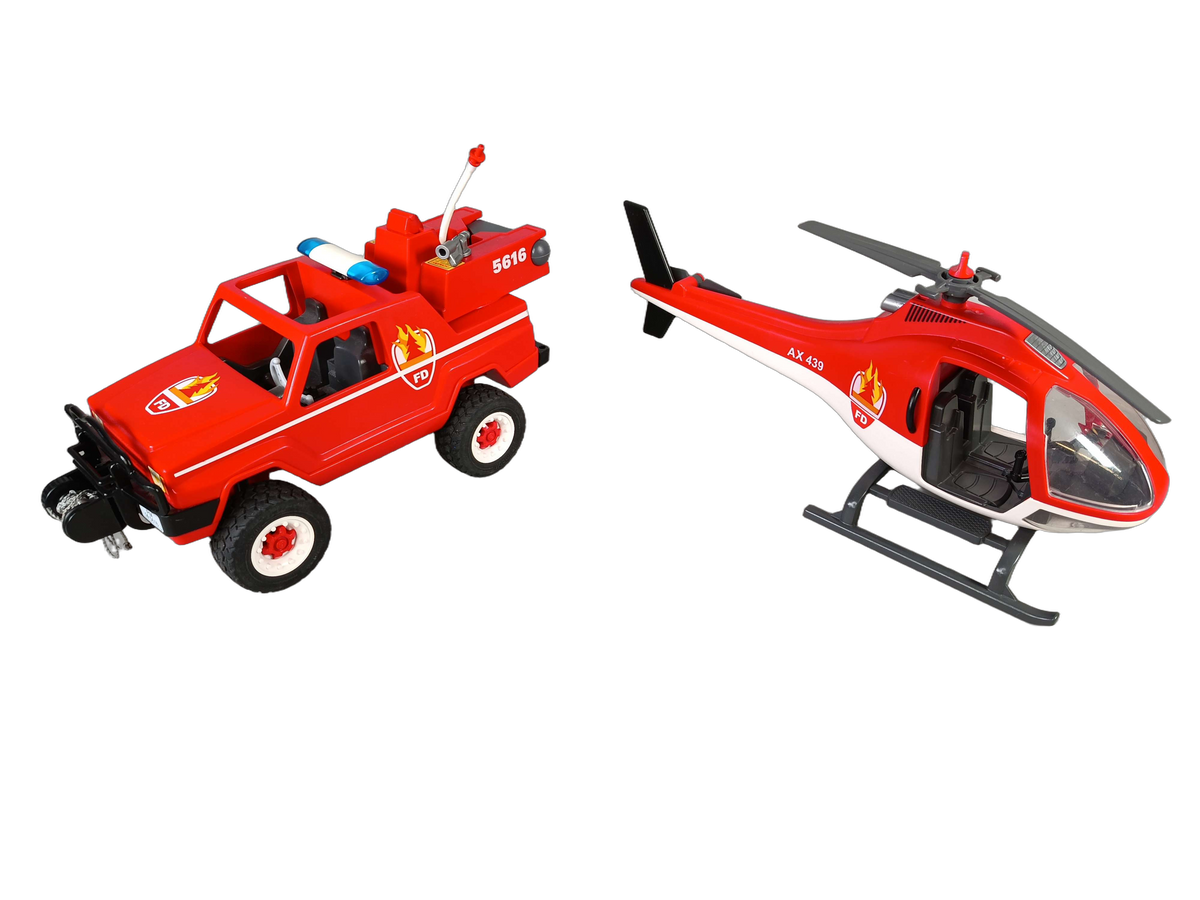 Playmobil Feuerwehr 9518 Spielset Fahrzeug & Hubschrauber