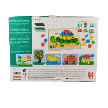 Jumbo Baby Color 53140 Holzsteckspiel Lernspiel Farben