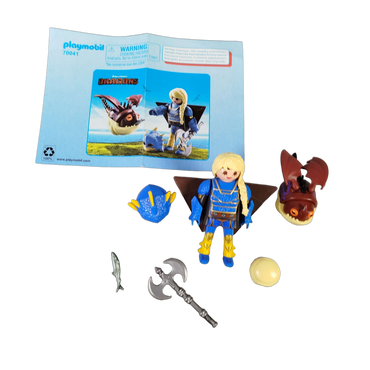 Playmobil Astrid mit Fluganzug & Nimmersatt 70041 Figuren Set