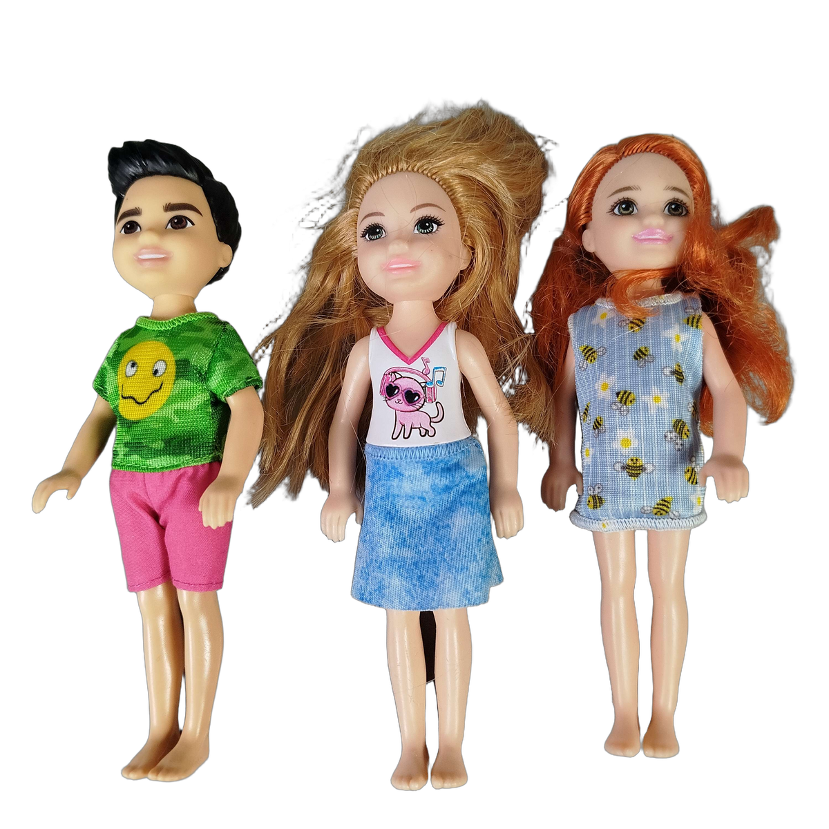Mattel Bundle Barbie Chelsea & Fluttershy Set von 6 Puppen