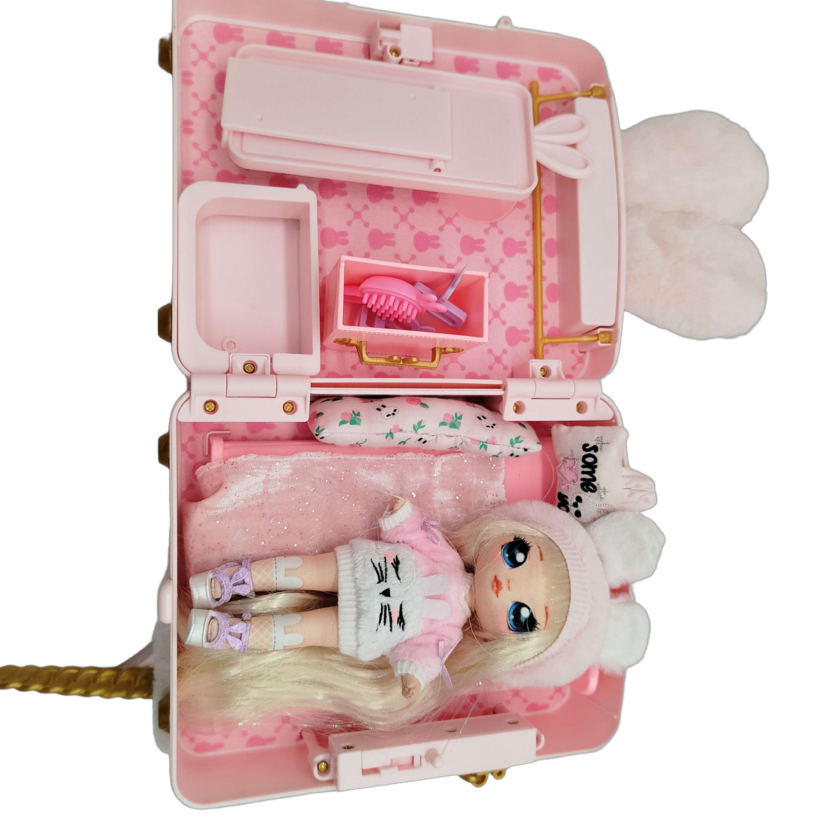 MGA Entertainment Rucksack-Schlafzimmer Pinker Hase Puppenset