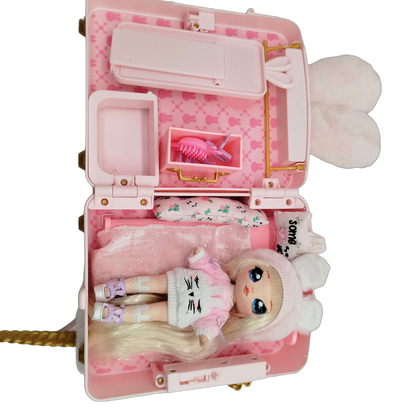 MGA Entertainment Rucksack-Schlafzimmer Pinker Hase Puppenset