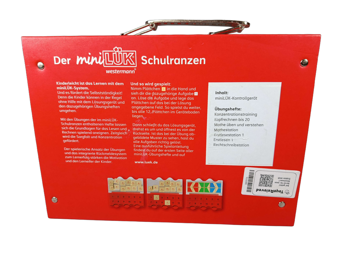 Westermann miniLÜK Schulranzen Lernsystem Kontrollgerät & 7 Hefte