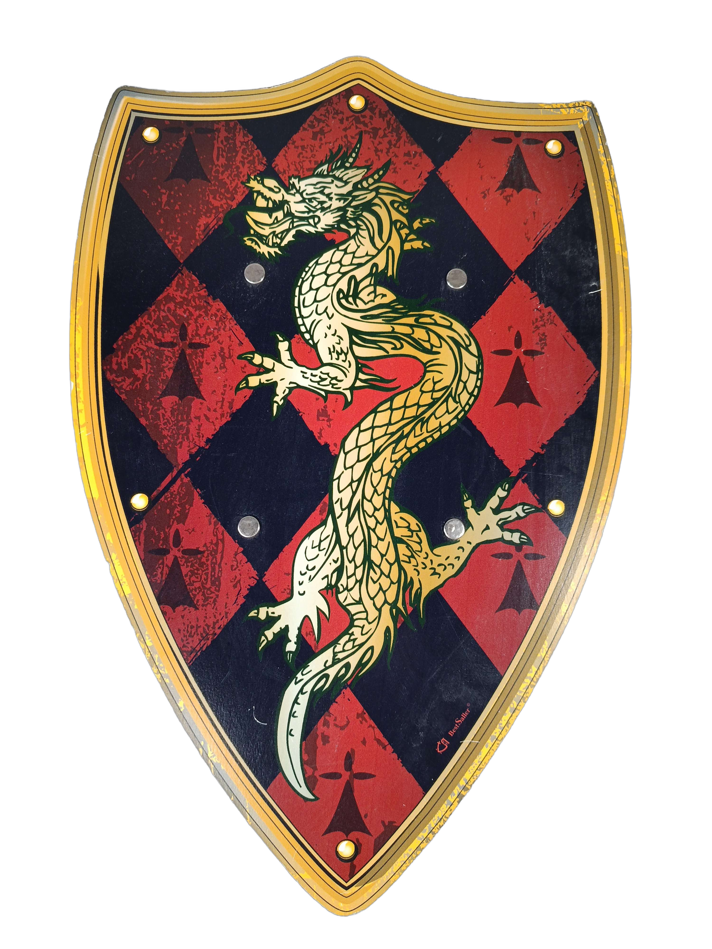 Bestsaller Drachenmotiv Ritterschild aus Holz