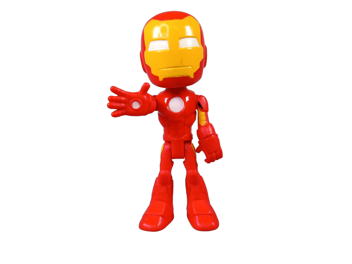 Hasbro Marvel Super Hero Adventures Iron Man mit Motorrad Actionfigur