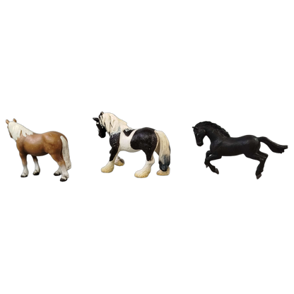 Schleich Tiere Bundle Morgan Haflinger Tinker 3 Teile Pferdefiguren