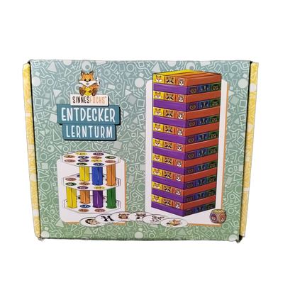 Sinnesfuchs Entdecker Lernturm ELT-01 Holzbausteine Lernspiel