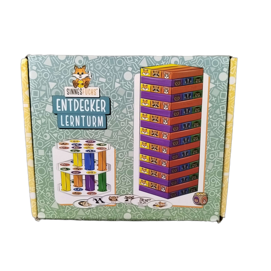 Sinnesfuchs Entdecker Lernturm ELT-01 Holzbausteine Lernspiel