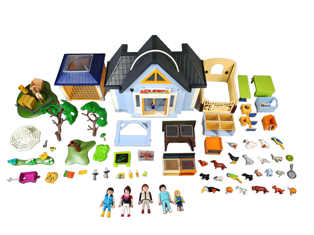 Playmobil Tierklinik mit Gehegen 4343 Spielset