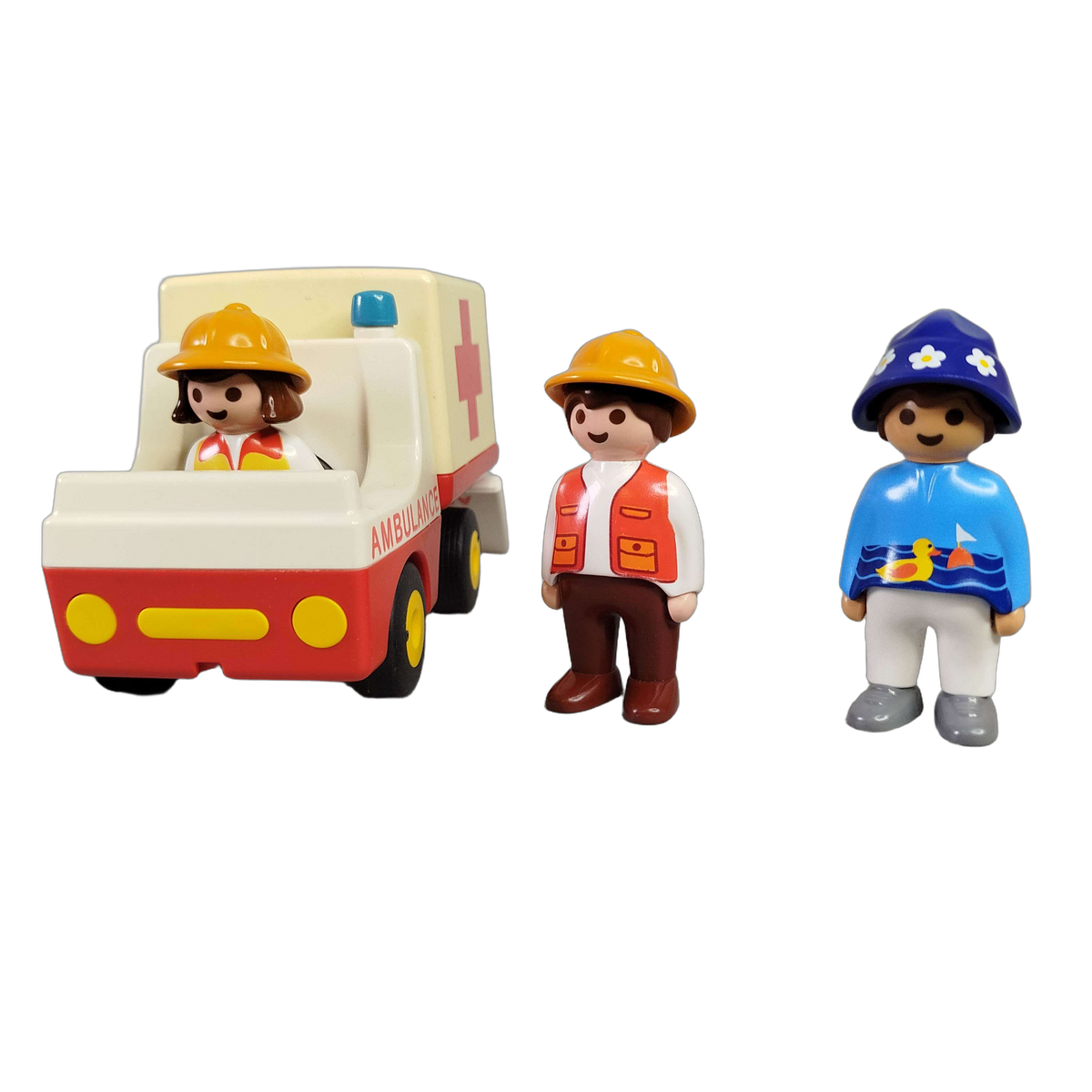 Playmobil Bundle 1.2.3 6789 großes Set Ambulanz, Helikopter & Figuren