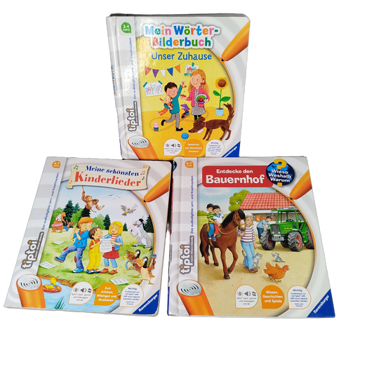 Ravensburger Bundle tiptoi Kinderlieder Bauernhof Set von 3 Büchern
