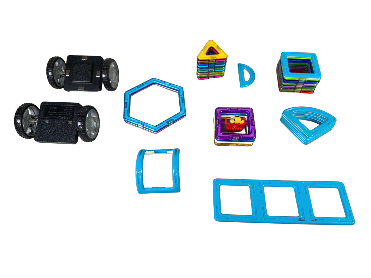Magformers Magnetbausteine mit Rädern & Rahmen Baukasten