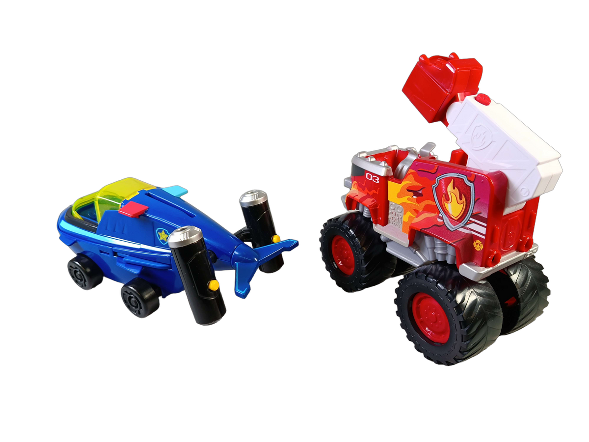 Spin Master Bundle Paw Patrol Marshall & Chase 2x Fahrzeuge & Figuren