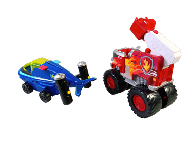 Spin Master Bundle Paw Patrol Marshall & Chase 2x Fahrzeuge & Figuren