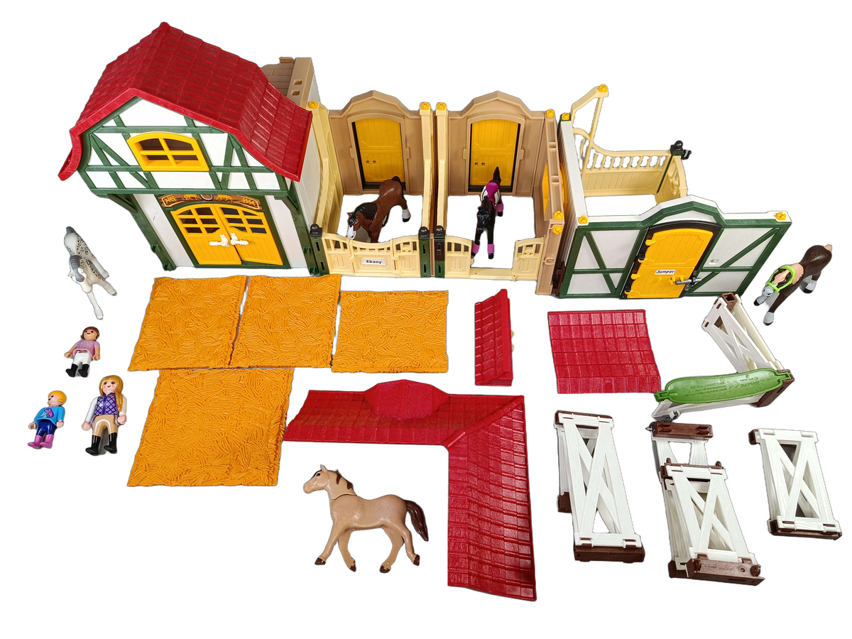 Playmobil Bundle Pferde Großer Reiterhof großes Set Stall & Figuren