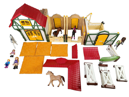 Playmobil Bundle Pferde Großer Reiterhof großes Set Stall & Figuren