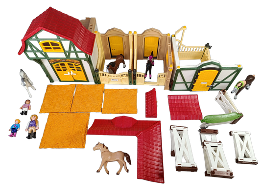 Playmobil Bundle Pferde Großer Reiterhof großes Set Stall & Figuren
