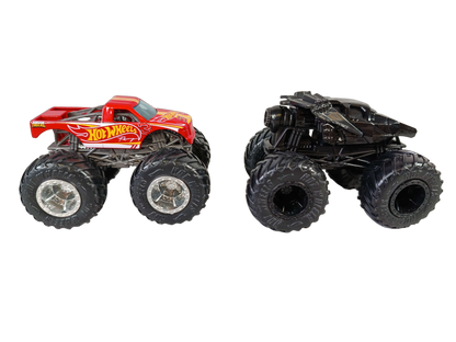 Mattel Bundle Hot Wheels Tiger Shark Set von 6 Monstertrucks & Rampen
