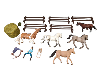 Schleich Tiere Bundle Pferde 16 Teile Figuren & Zubehör