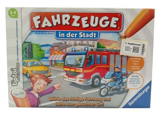 Ravensburger tiptoi Fahrzeuge in der Stadt Lernspiel & Brettspiel, Neu