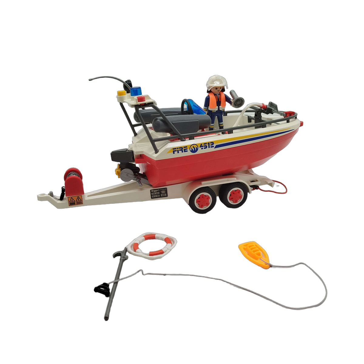 Playmobil Feuerwehrboot auf Trailer 4512 Boot